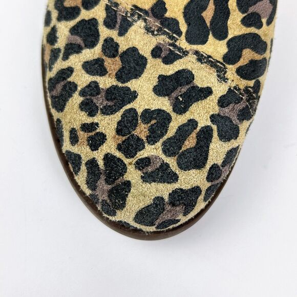 NWT Toms Sadie Suede Wedge Heel Ankle Booties Leopard Print Boots Brown 5.5 NEW - Picture 11 of 11